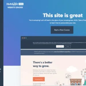 The homepage of a website.