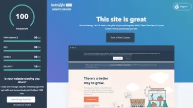 The homepage of a website.