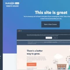 The homepage of a website.